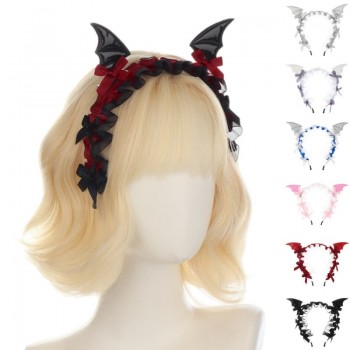 Bat lace Lolita headband headdress