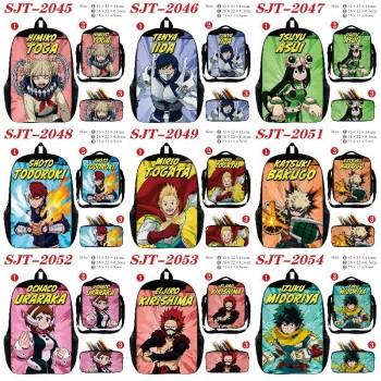 My Hero Academia nylon backpack bag shoulder pencil case