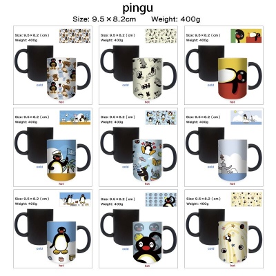 Pingu Heating Color Changing Ceramic Cup Mug