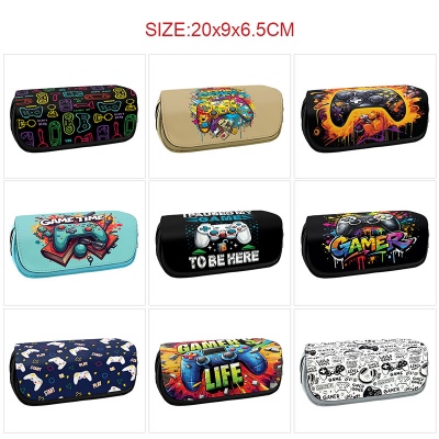 Game controller pattern pen case pencil bag