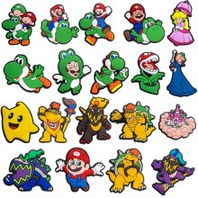 Super Mario Shoe Charms DIY Accessories Sandals De...