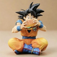 14cm Dragon Ball Son Goku Eat Hamburger anime Figure