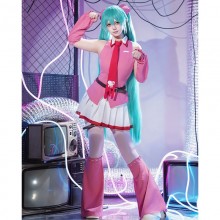 Hatsune Miku Bearbrick Collab Cosplay Costume Dres...