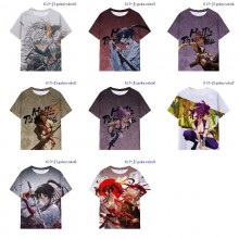Hell's Paradise Jigokuraku anime milk silk fabric t-shirts