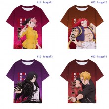 Daemons of the Shadow Realm anime milk silk fabric t-shirts