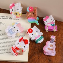Hello kitty anime Acrylic Hair Claw Clips