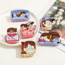 Gravity Falls Acrylic Hair Claw Clips