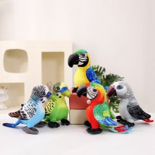25cm Simulation Colorful Parrot Plush Doll