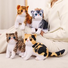26cm Creative Cat Soft Flower Branch Cat Plush Doll