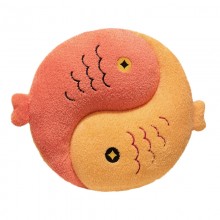 40cm Lucky Fortune Turn Two Fish Pillow