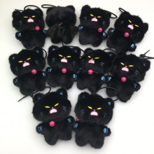 14cm Demon Black Cat plush dolls set(10pcs a set)