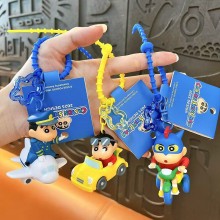 Original Crayon Shin-chan anime figure doll key ch...