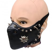 Halloween Retro Punk  Cosplay Spikes Rivet Mask