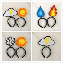 Creative Flame Water Sun Cloud Headband Hairband