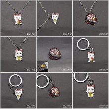 Dandadan anime alloy key chains necklace brooch pi...