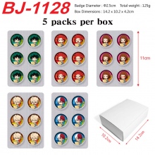 5packs/box My Hero Academia Mini Capsule Badge Bro...