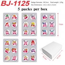 5packs/box Kirby Mini Capsule Badge Brooch Beans