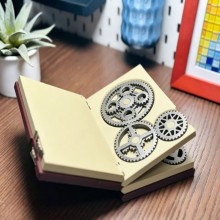 3D Printing moving Mechanisms Gears Book Action Figure Model
