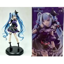 21cm Hatsune Miku Snow Miku x Kuromi Anime Figure