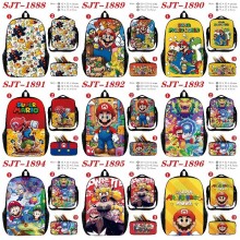 Super Mario anime nylon backpack bag shoulder penc...