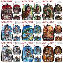 Attack on Titan nylon backpack bag shoulder pencil case