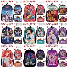 K-POP Demon Hunters nylon backpack bag shoulder pe...