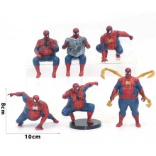 6pcs/set 8cm Fat Spider-Man anime figures(OPP bag)