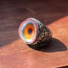 Realistic Eyeball Rings Hip Hop Rock Ring