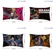 Attack on Titan two-sided pillow pillowcase 40*60CM