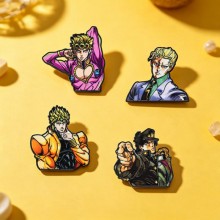 JoJo's Bizarre Adventure Alloy Enamel Badges Brooc...