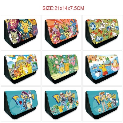 Pokemon anime triangle pen bag pencil case