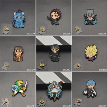 Demon Slayer Dragon Ball Harry Potter Alloy Enamel Brooch Pins