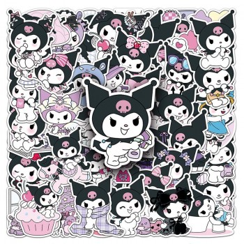 50pcs Sanrio Kuromi anime waterproof stickers