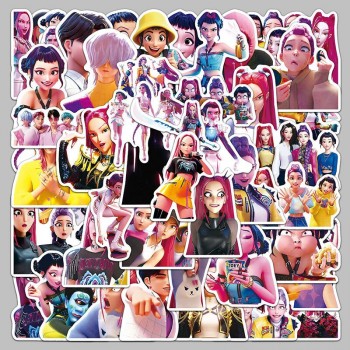50pcs K-POP Demon Hunters waterproof stickers set