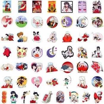 50pcs Inuyasha anime waterproof stickers set