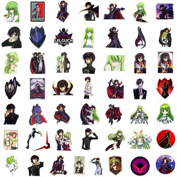 50pcs Code Geass anime waterproof stickers set