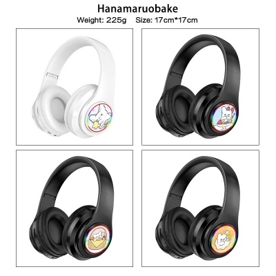 Hanamaruobake wireless bluetooth stereo support card earphone headphones