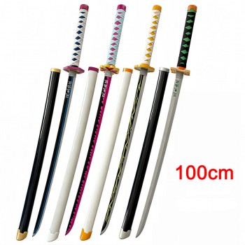 100cm Demon Slayer cosplay weapon knife wooden swords