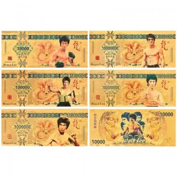 Bruce Lee coin gold banknotes bills(price for 1pcs)