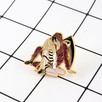 Angels of Death Alloy Enamel Badges Brooch Pins