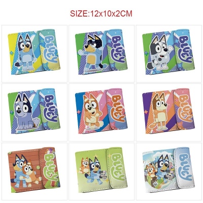Bluey anime snap wallet buckle purse