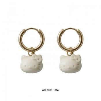 Hello Kitty Ceramic Earrings