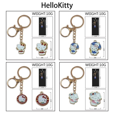 Hello Kitty Colorful Enamel Alloy Key chain