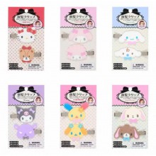 Sanrio Melody kitty Cinnamoroll Kuromi Hair Clips Hairpin