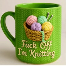 Crochet Lover Themed Ceramic Mugs Cups