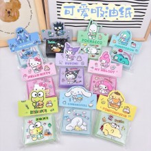 Sanrio Melody kitty Cinnamoroll Kuromi Face Oil Bl...