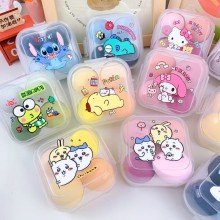 4pcs Sanrio Melody kitty Cinnamoroll Kuromi Makeup Blender Egg Cosmetic Puff