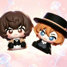 7cm Bungo Stray Dogs Osamu Dazai Nakahara Chuuya anime figure(OPP bag)