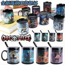 One Piece Heating Color Changing Ceramic Cups Mugs