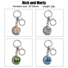 Rick and Morty Two-sided Rotatable Round Crystal K...